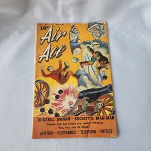 Air Ace Magazine Comic July 1944 Vol 2 No 4 Aviation Electronics Physics Rare VG